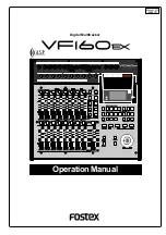 Fostex VF160EX Operation Manual предпросмотр