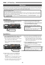 Предварительный просмотр 42 страницы Fostex VF160EX Operation Manual