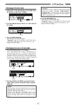 Предварительный просмотр 77 страницы Fostex VF160EX Operation Manual