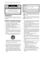 Preview for 2 page of Fostex VR800 Owner'S Manual