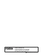 Preview for 122 page of Fostex VR800 Owner'S Manual