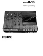 Preview for 1 page of Fostex X-15 Multitracker Owner'S Manual