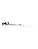 Предварительный просмотр 24 страницы Fostex X-18 Owner'S Manual