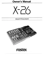 Preview for 1 page of Fostex X-26 User Manual