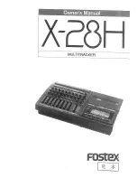 Fostex X-28H Owner'S Manual preview