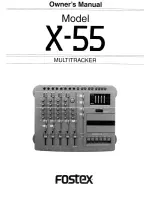 Fostex X-55 Owner'S Manual preview