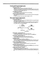 Preview for 10 page of Fostex XR-5 Owner'S Manual