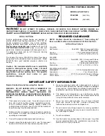 Fostoria FFH-912B Operation And Installation Manual preview