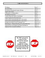 Preview for 2 page of Fostoria MTM 222 Manual