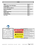 Preview for 11 page of Fostoria OCH-SS series User Manual