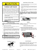 Preview for 3 page of Fostoria SUN-MITE RPH-240-A Operation-Installation-Parts Manual