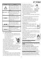 Preview for 5 page of FOTILE RLS30506 User And Care Manual