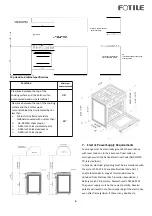 Предварительный просмотр 9 страницы FOTILE RLS30506 User And Care Manual