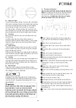 Preview for 12 page of FOTILE RLS30506 User And Care Manual