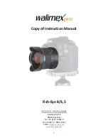 Foto Walser walimexpro Fish-Eye 8/3,5 Instruction Manual preview