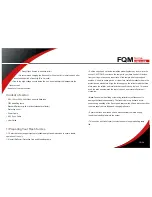 Preview for 3 page of Fotoquantum FQM 250 User Manual