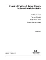 Preview for 1 page of Foundry FastIron SuperX Hardware Installation Manual