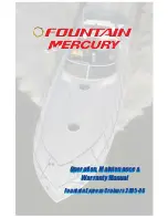 Preview for 1 page of fountain mercury Express Cruiser 2005 Operation, Maintenance & Warranty Manual