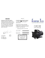 Preview for 2 page of Fountain TECH FT-1900 User Manual