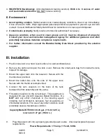 Preview for 5 page of Fountain EcoMaster 5000 Operation & Instruction Manual