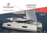 Fountaine Pajot ISLA 40 Owner'S Manual preview