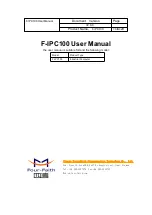 Four-Faith F-IPC100 User Manual предпросмотр