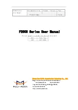 Four-Faith F2003 Series User Manual preview