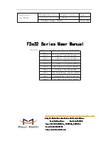 Four-Faith F3 32 Series User Manual preview