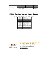 Four-Faith F3134 User Manual preview