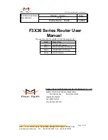 Four-Faith F3X36 User Manual preview