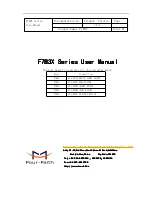 Four-Faith F7B30 User Manual preview