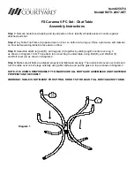 Four Seasons Courtyard FS Caranna RXTV-2007-SET Assembly Instructions preview