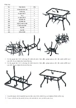 Preview for 2 page of Four Seasons Courtyard FS Marbella Dining Table 243340 Manual