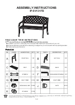 Four Seasons Courtyard IP-SV131FB Assembly Instructions preview