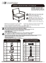 Four Seasons Courtyard SERRANOVA 501.0840.000 Assembly Instructions preview