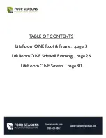 Preview for 2 page of Four Seasons LifeRoom ONE Installation Manual