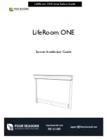 Preview for 30 page of Four Seasons LifeRoom ONE Installation Manual