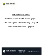 Preview for 2 page of Four Seasons LifeRoom Optima Installation Manual