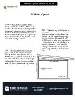 Preview for 30 page of Four Seasons LifeRoom Optima Installation Manual