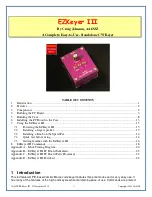 Four State QRP Group EZKeyer III Manual preview