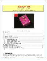 Preview for 1 page of Four State QRP Group EZKeyer III Manual