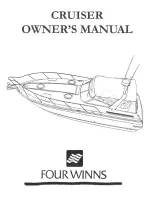 Предварительный просмотр 1 страницы Four winns 1992 Cruiser Owner'S Manual