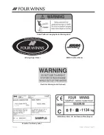 Preview for 18 page of Four winns 310 Horizon Owner'S Manual