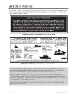 Preview for 15 page of Four winns FUNSHIP Owner'S Manual