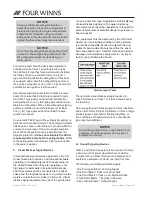 Preview for 30 page of Four winns FUNSHIP Owner'S Manual