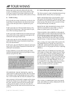 Preview for 58 page of Four winns FUNSHIP Owner'S Manual