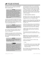 Preview for 107 page of Four winns FUNSHIP Owner'S Manual