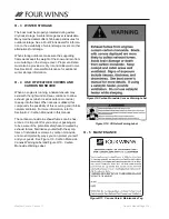 Preview for 117 page of Four winns SL series Owner'S Manual