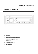 FOUR 4-MP100 Manual предпросмотр