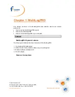 Предварительный просмотр 5 страницы Fourier MultiLogPRO User Manual